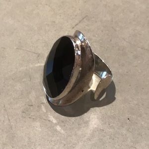 Sterling Silver & Onyx Ring